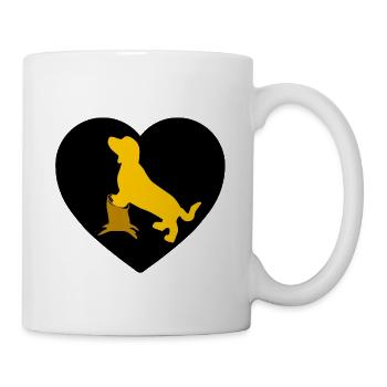 Dackel - Tasse - Weiß - Rechts