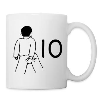 10. Geburtstag - 10 Jahre Alt - Tasse - Weiß - Rechts