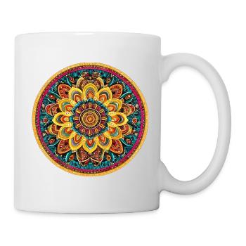 Kaléidoscope lumineux du mandala - Mug blanc - blanc - Droite