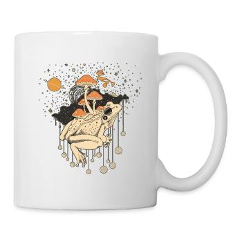Cosmic Frog & Toadstools in the Universe - Mug - white - Right
