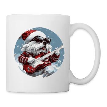 Kangal Hund Weihnachten Gitarre - Tasse - Weiß - Rechts
