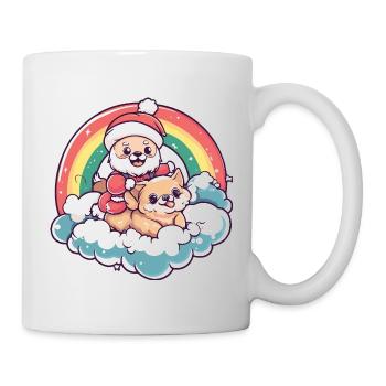 Chihuahua Dog Santa Claus Christmas - Mug - white - Right