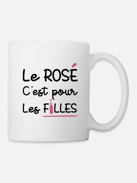 ROSÉ IST WAS FÜR MÄDCHEN! - Tasse - Weiß