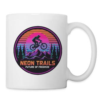 Neon Trails Mountain Freeride - Tasse - Weiß - Rechts