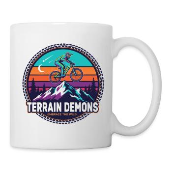 Terrain Demons Bergreiter - Tasse - Weiß - Rechts