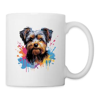 Yorkshire Terrier Splash Style - Mug blanc - blanc - Droite