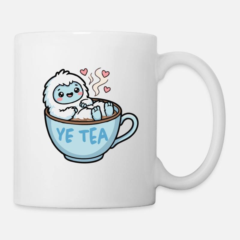 Yeti in a tea mug - Mug - white