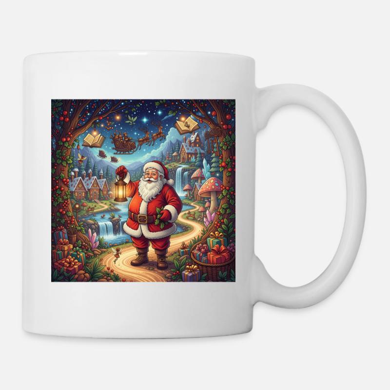 Santa's Enchanted Winter Village - Mug - white