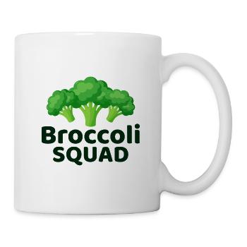 Broccoli Squad Ernährungsberater Professionelles Gemüse - Tasse - Weiß - Rechts