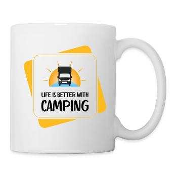La vie est meilleure avec le camping – Design - Mug blanc - blanc - Droite
