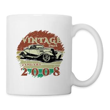 18e anniversaire - Classique - Millésime depuis 01/2008 - Mug blanc - blanc - Droite
