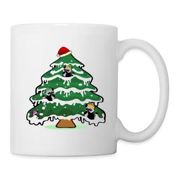 Christmas Raccoon Christmas Tree - Mug - white - Right