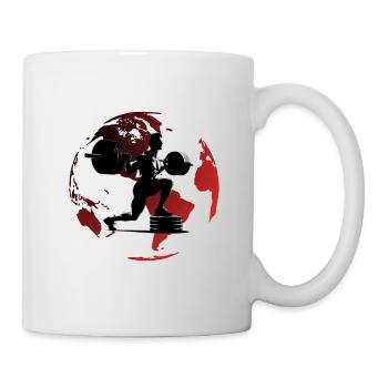 Musculation sur le toit du monde - Mug blanc - blanc - Droite