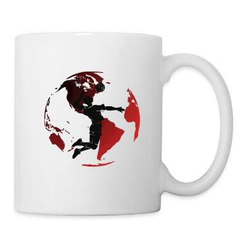 Volleyball auf dem Roten Planeten - Tasse - Weiß - Rechts