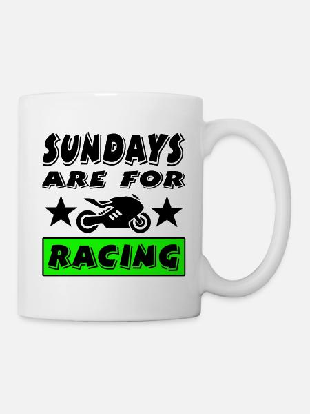 Motorrad - Tasse - Weiß