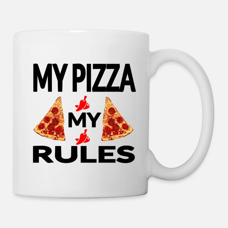 Pizza - Tasse - Weiß