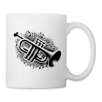 Trompettes, partitions explosives, cuivres magiques avec âme - Mug blanc - blanc - Droite
