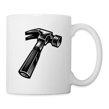 J’ai un marteau et je sais m’en servir - Mug blanc - blanc - Droite