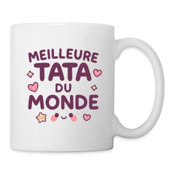 Meilleure Tata du Monde – Design Kawaii - Mug blanc - blanc - Droite