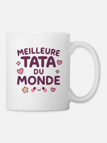 Meilleure Tata du Monde – Design Kawaii - Mug blanc - blanc