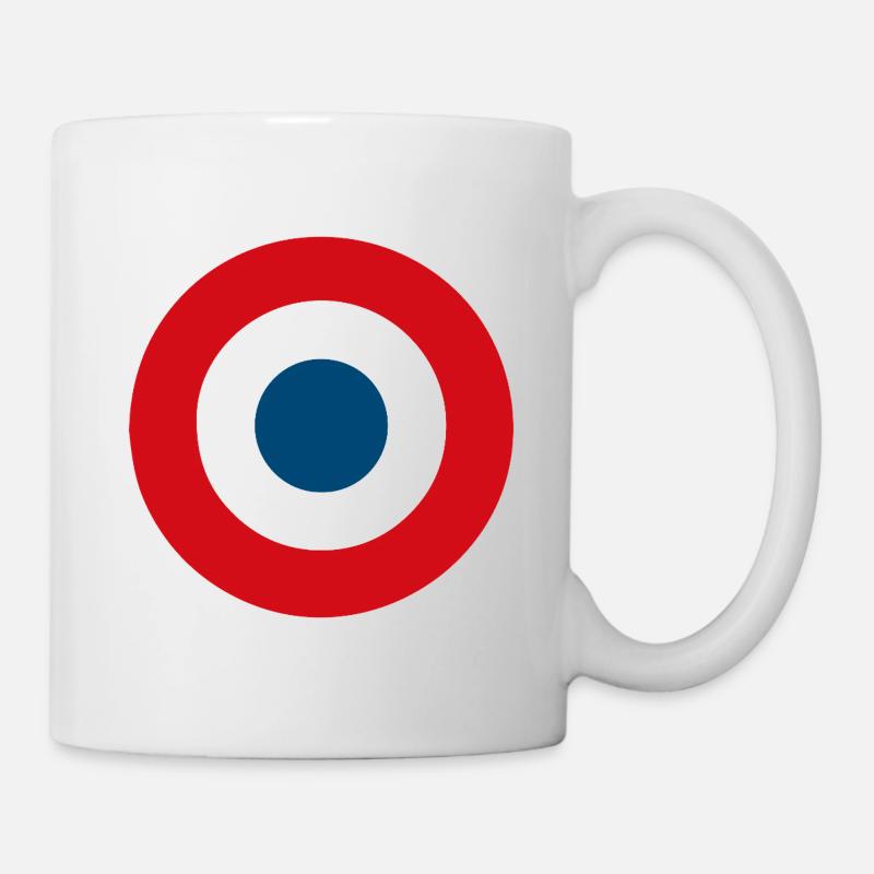 Cocarde Tricolore Française - Mug blanc - blanc