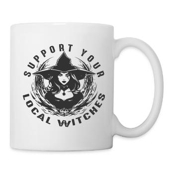 Hexe Frauen Schwarzer Humor - Tasse - Weiß - Rechts