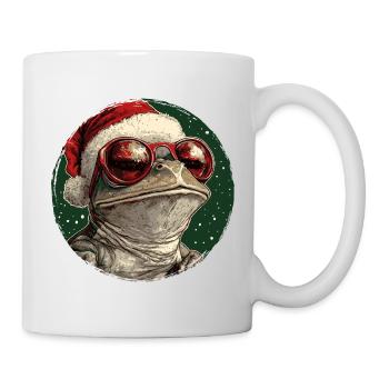 Frog Santa Style Sunglasses - Mug - white - Right