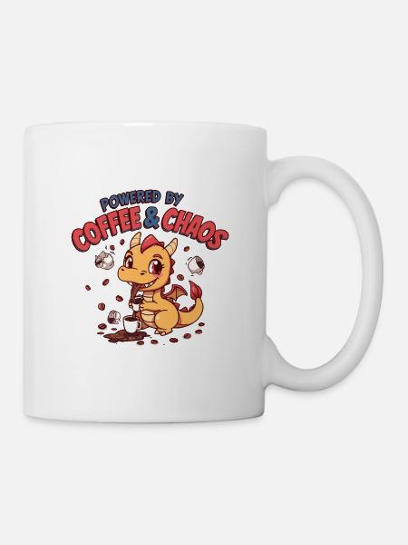 Dragon Café Chaos - Mug - white