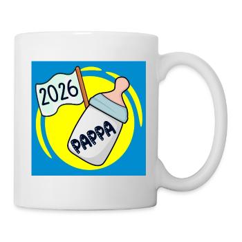 Familie Papa 2026 - Tasse - Weiß - Rechts