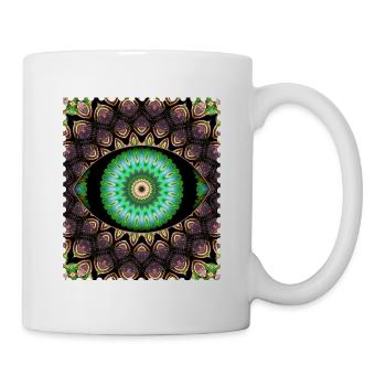 Kaleidoscopic eye pattern - Mug - white - Right