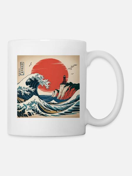Rügen Baltic Sea Japan Style - Mug - white