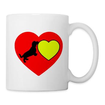 Dachshund - Mug - white - Right