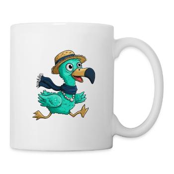 Joyeux chapeau de Noël pour les oiseaux flamants roses - Mug blanc - blanc - Droite