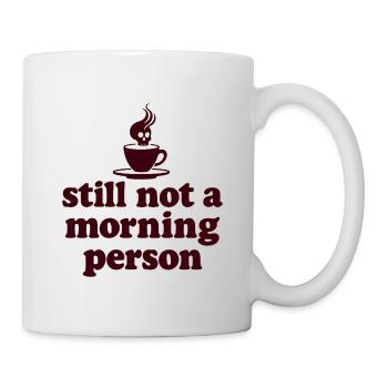 Toujours pas une personne matinale Morgenmuffel - Mug blanc - blanc - Droite