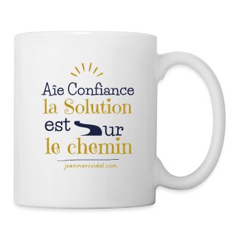 Eveille-toi, la Vie t'attend - Mug blanc - blanc - Droite