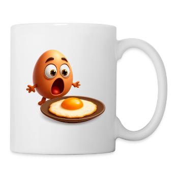 Œuf Contrarié - Mug blanc - blanc - Droite