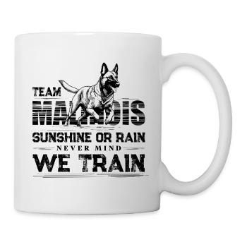 Conception de l’entraînement canin belge Malinois - Mug blanc - blanc - Droite