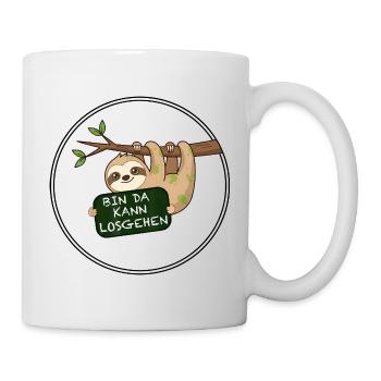 Paresse, je suis là, peut faire du drôle en disant - Mug blanc - blanc - Droite