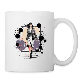 Night Leather Icon - Mug - white - Right