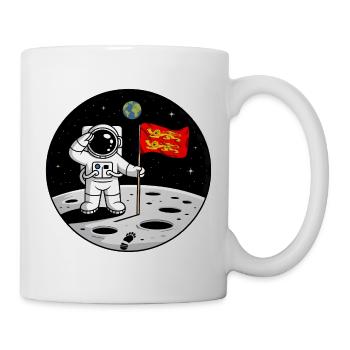 Norman Astronaut Normandy Pride Weltraumhumor - Tasse - Weiß - Rechts