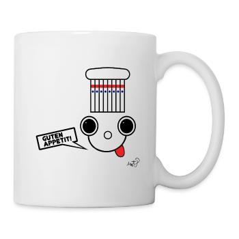Koppie mit Kochmütze - Tasse - Weiß - Rechts
