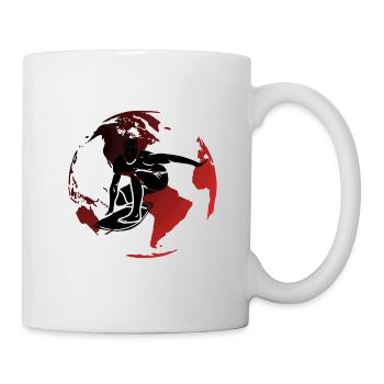 Red Globe Surfer - Tasse - Weiß - Rechts