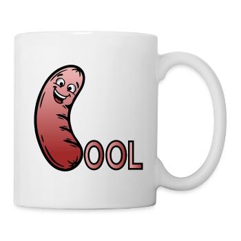 Lustige Wurst - Bratwurst Grillen - Tasse - Weiß - Rechts