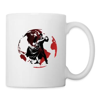 Tanz auf Globe Rouge - Tasse - Weiß - Rechts