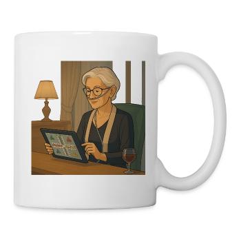 am Tablet Spielabend - Tasse - Weiß - Rechts
