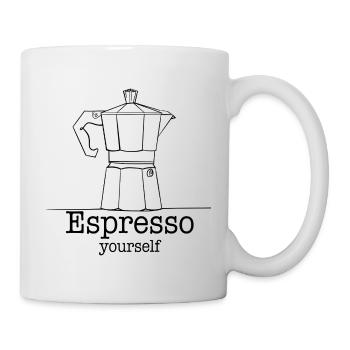 Espresso vous-même - Mug blanc - blanc - Droite
