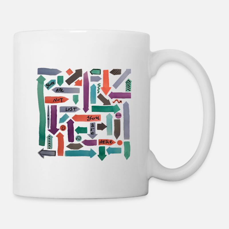 You are not lost, you are here - Mug - white