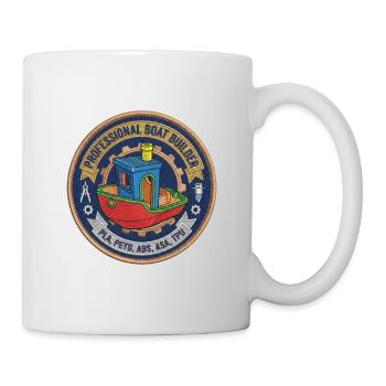 Constructeur professionnel de bateaux Benchy Patch - Mug blanc - blanc - Droite