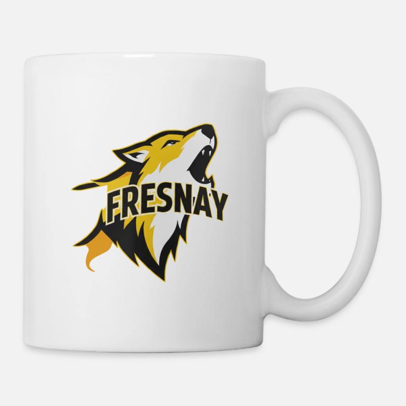 Wolf Fresnay howling - Mug - white