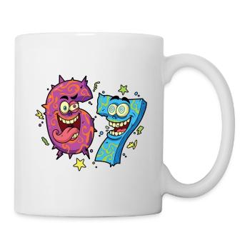 Six Sept Monstres - Mug blanc - blanc - Droite